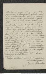 Nachlass Franz Steindachner, Brief von Jakob Sparre-Schneider an Franz Steindachner (13.04.1886), Inv.Nr. 500.01, Seite 2